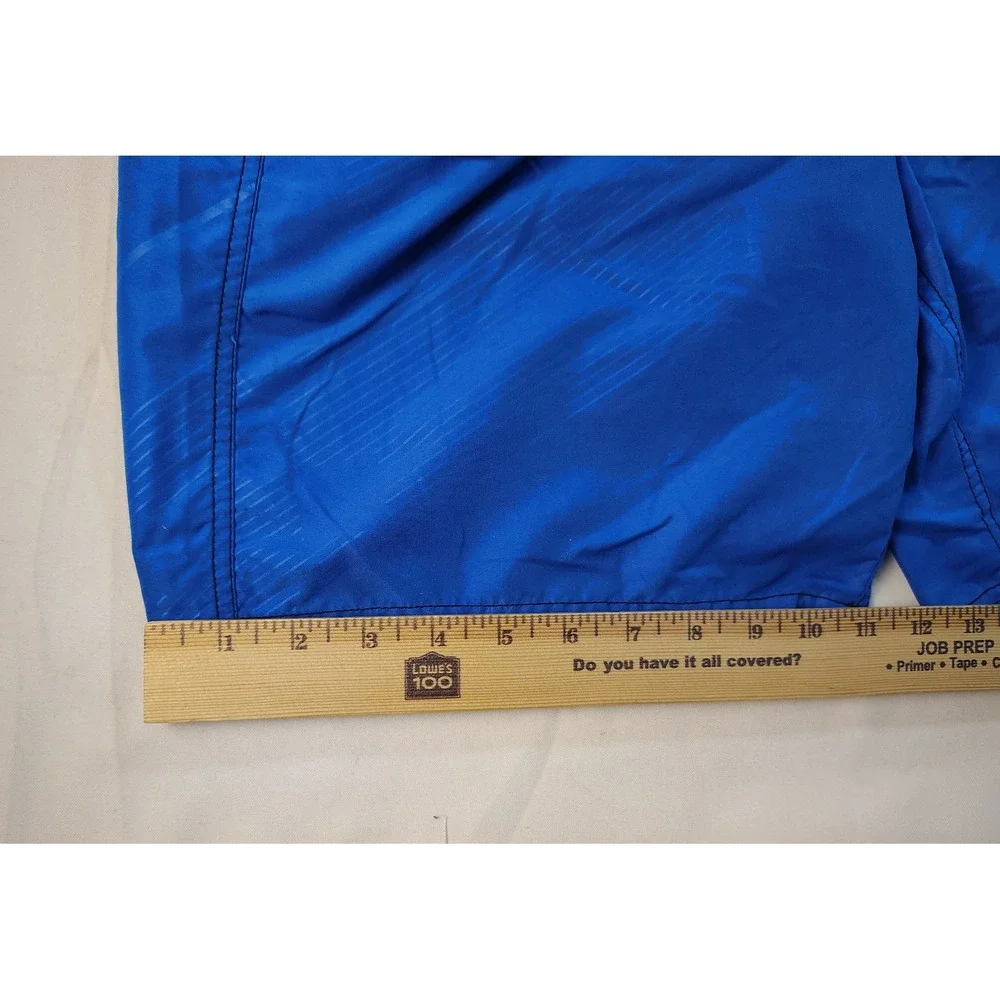 Vintage Gotcha Surf Board Shorts Blue Striped Cargo Pocket Mesh Lined Men's Sz M